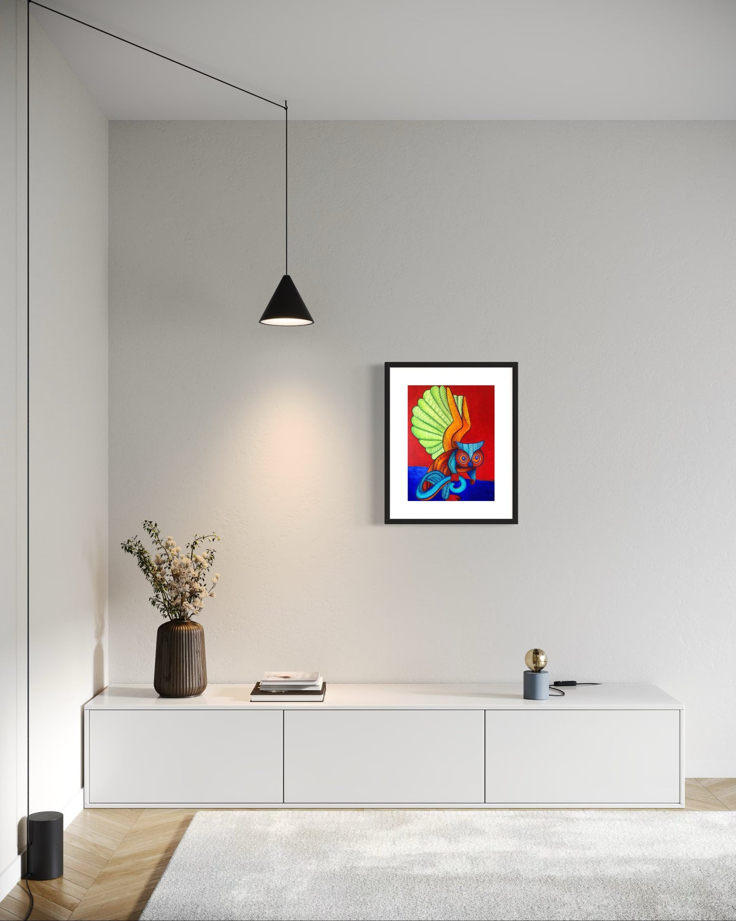 Alebrije, Mochuelo de Atenea / aqua