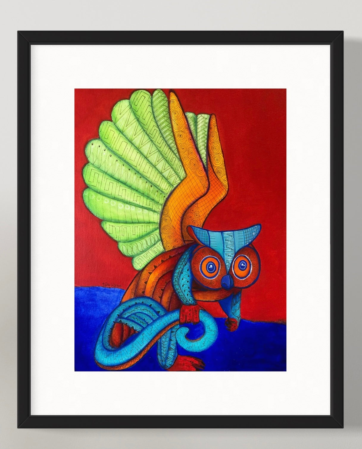 Alebrije, Mochuelo de Atenea / aqua