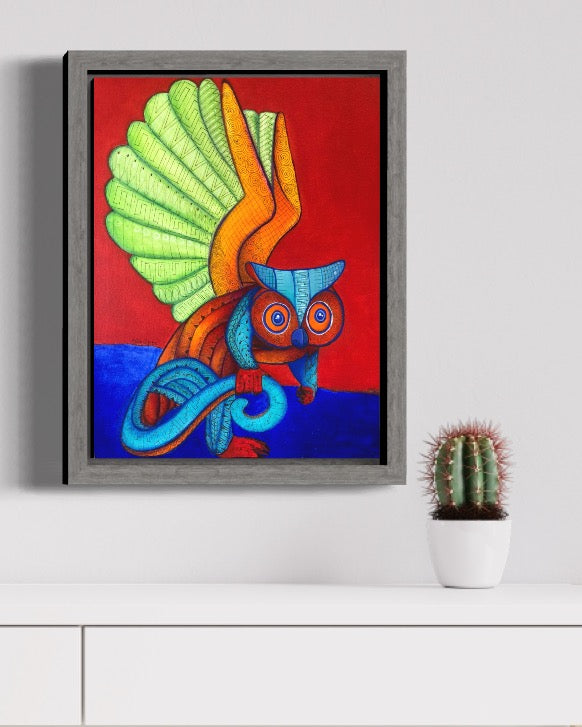 Alebrije, Mochuelo de Atenea / aqua