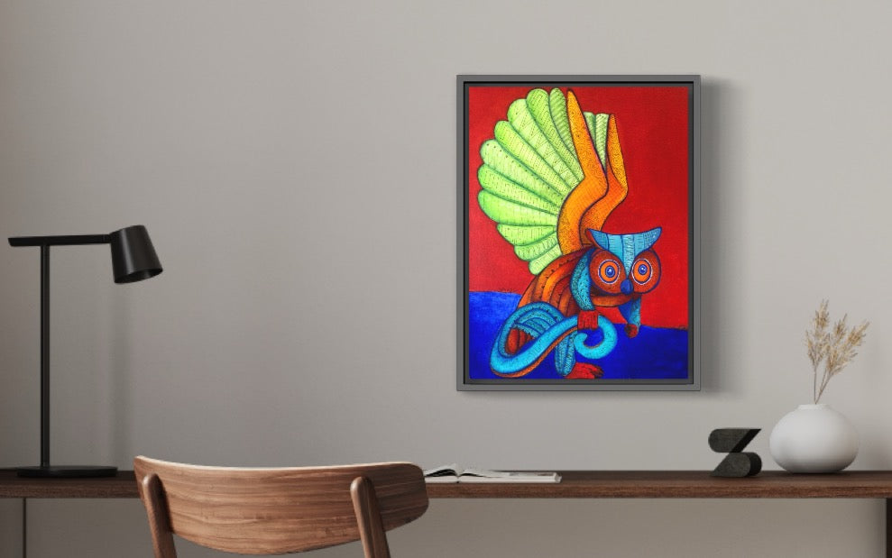 Alebrije, Mochuelo de Atenea / aqua