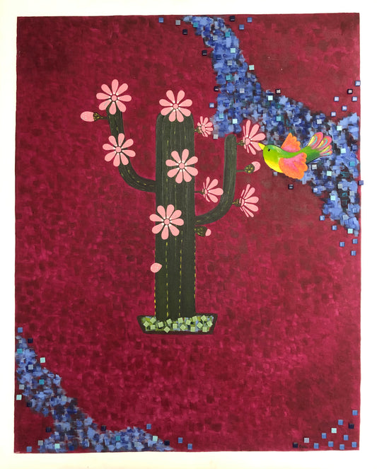 El cactus y el colibrí